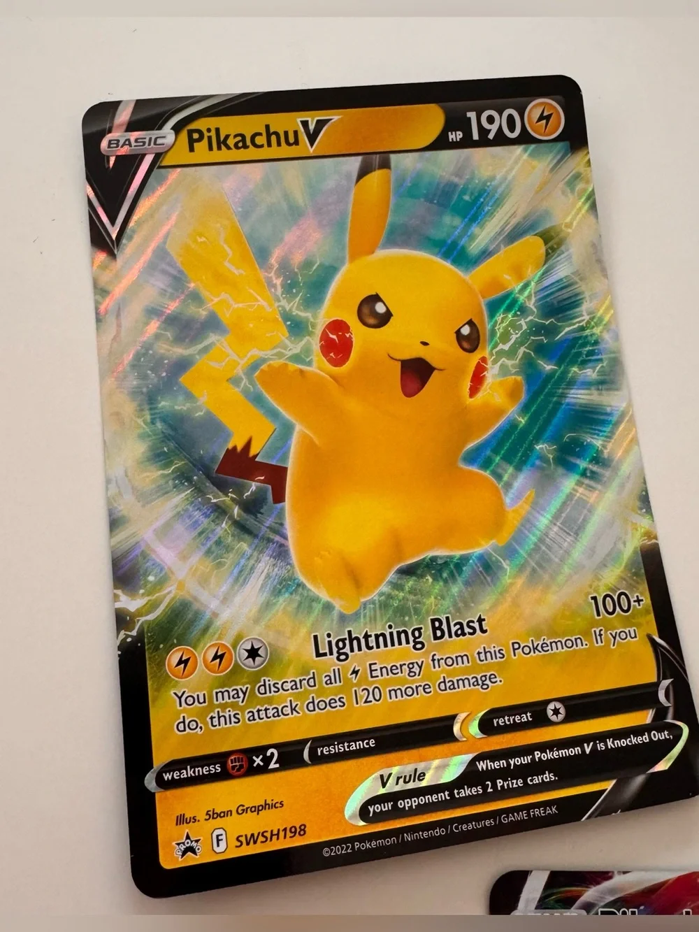 Pokémon TCG Pikachu V & VMAX Promo Card Bundle Lot (SWSH198, SWSH061, SWSH286)